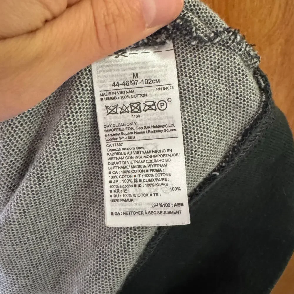 Banana Republic Men’s Knit Bomber Jacket Medium Snap Front Contrast Trim